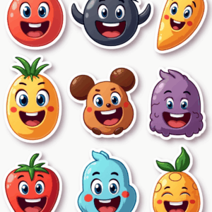 Pop Culture Parodies - Sticker Sheet v3